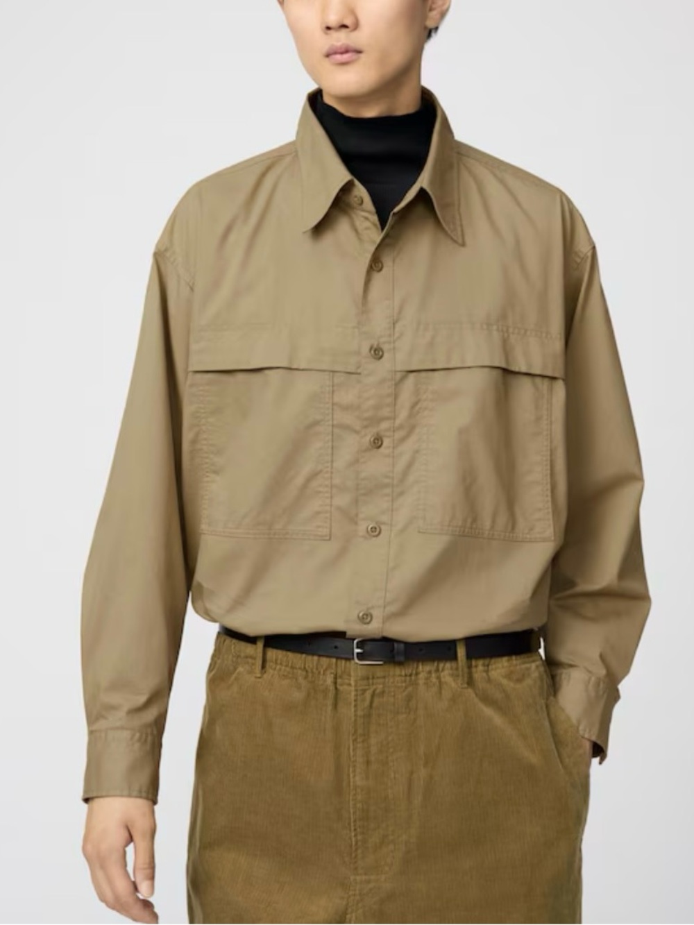 Utility Oversized Long Sleeve Shirt